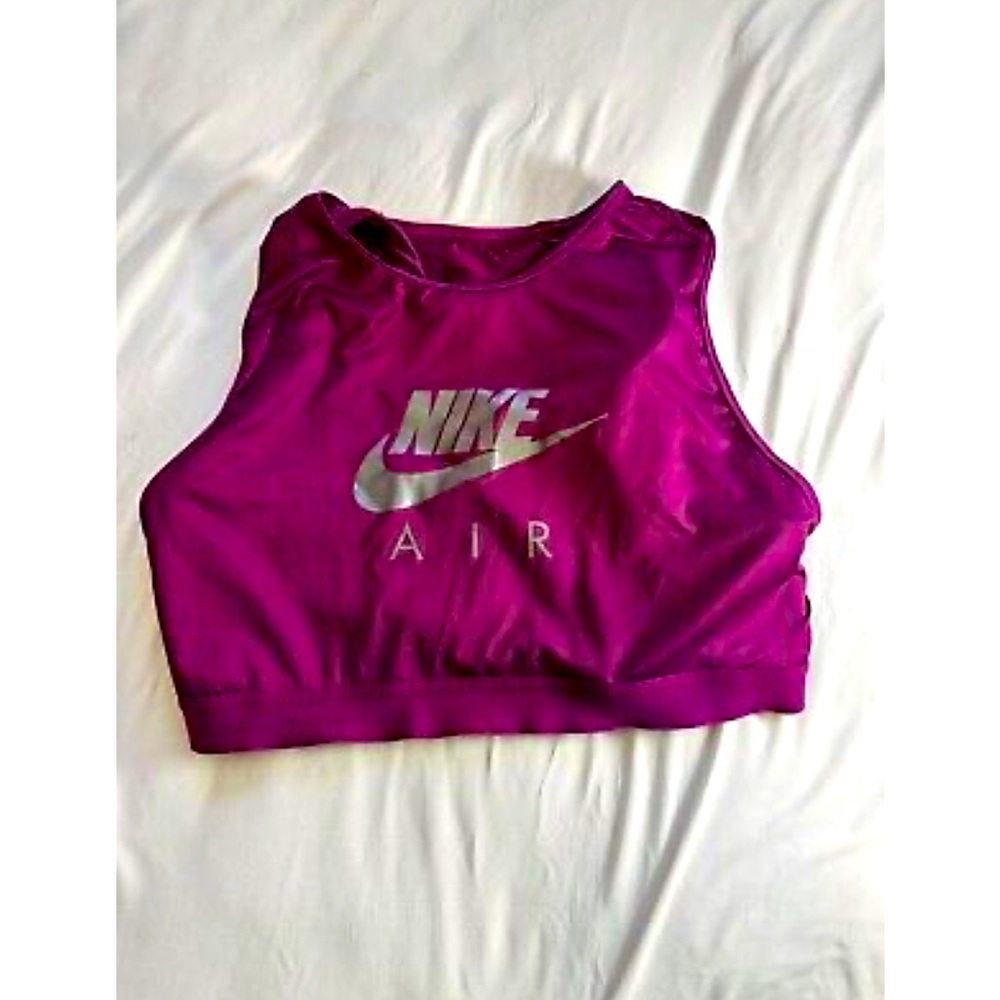Nike Women's Air Dri Fit Swoosh Sports Bra Purple Size XL